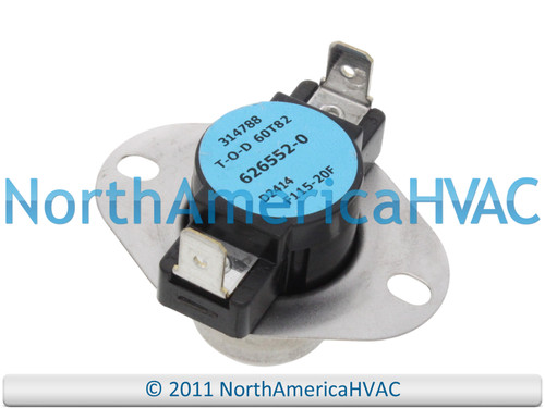 OEM 60T82-314788 Furnace Disc Limit Switch Replaces Nordyne